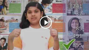 Student in an abacus class